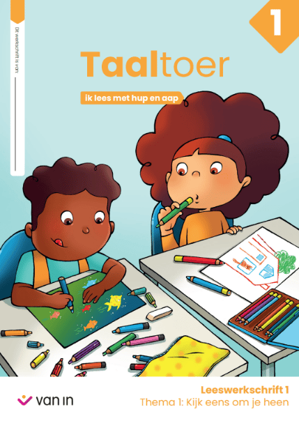 Cover lj 1. - Taaltoer - ik lees met Hup en aap