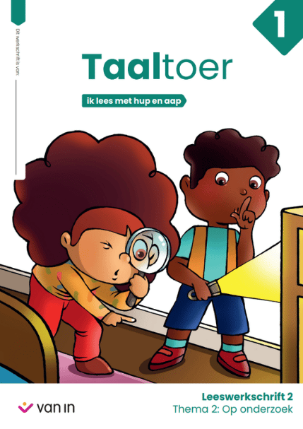 Cover lj 1. - Taaltoer - ik lees met Hup en aap